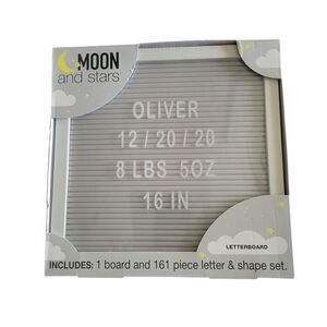 White Message Board with Customizable Letters